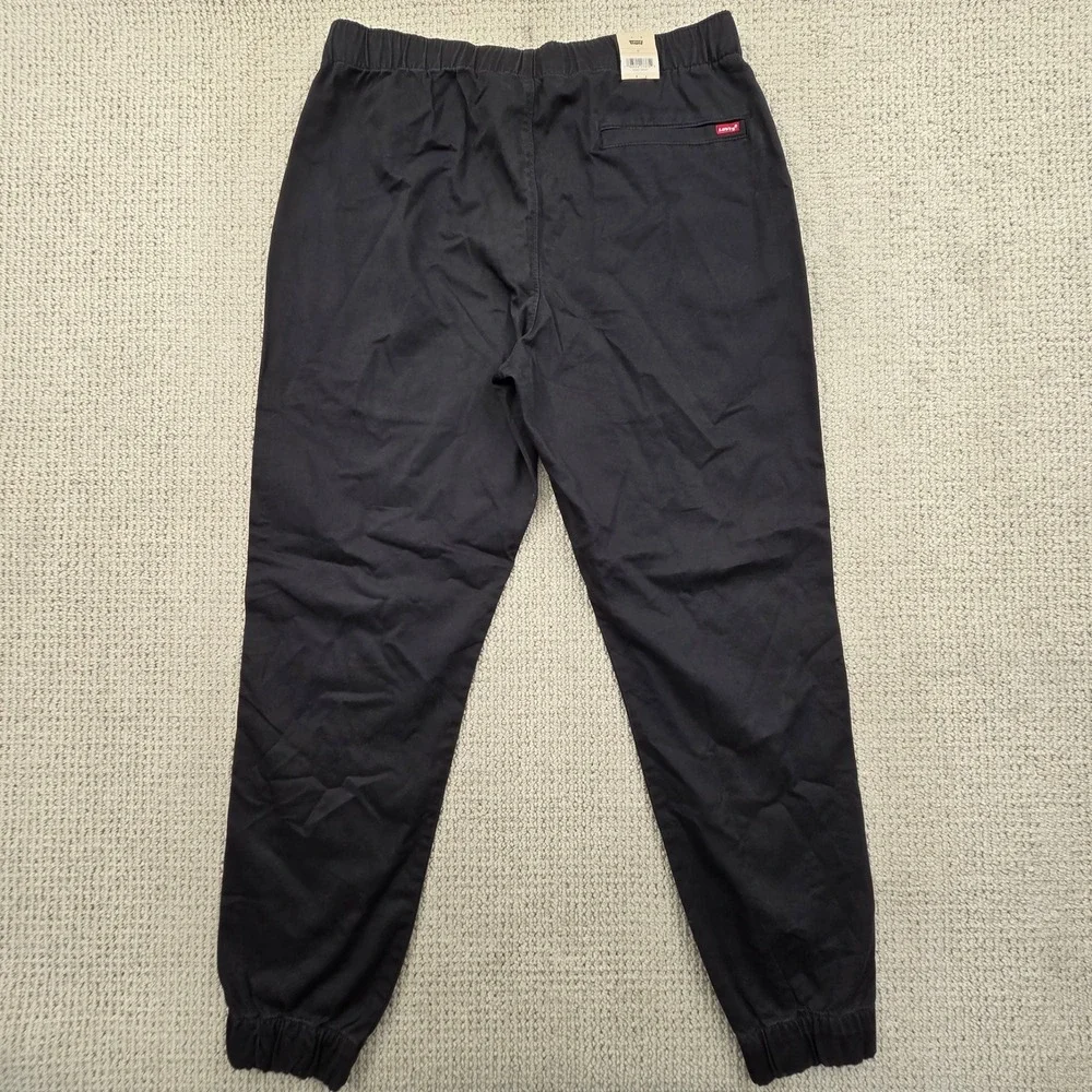 NWT Levis Mens Medium XX Chino Jogger Pants Black Stretch  (W32-37  L28.5)